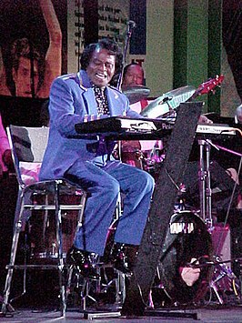 James Brown tijdens de NBA All Star Game jam session van 2001