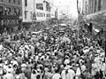 Image 9Soldiers and crowds in Downtown Miami 20 minutes after Japan's surrender ending World War II (1945). (from History of Florida)