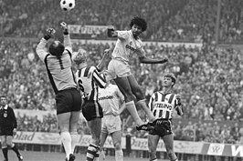 Sparta – Feyenoord (1–4) op 6 november 1983 met onder andere Ruud Gullit en Louis van Gaal.