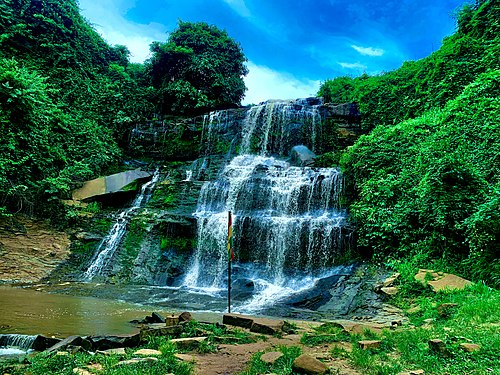 Kintampo waterfalls in Ghana Photograph: User:Araphat Abass