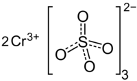 Structuurformule van chroom(III)sulfaat