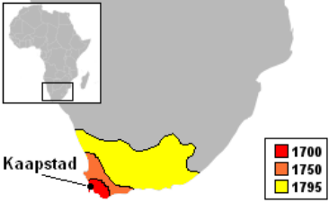 Evolution of the Dutch Cape Colony (1700–1800)