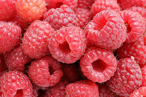 reife Himbeeren