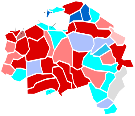 Nuance politique des communes du Val-de-Marne en 1981.