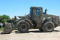 Armored front loader.