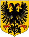 Doppelköpfiger Reichsadler auf dem Wappen des Deutschen Bundes ab 1848