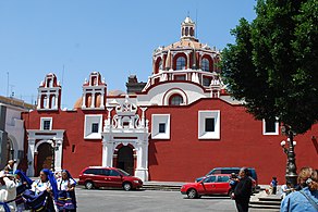 Templo de Santo Domingo de Guzmán mit der Capilla del Rosario, Puebla, Mexico