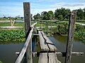 dilapidated foot bridge,