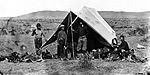 Jackson, Peale, Dixon and Turnbull in camp at Fort Hall, September 19, 1871