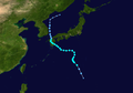 Severe Tropical Storm Wukong track map