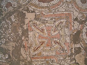 Fifth-century mosaic exterior wall of St. Stephen's Church