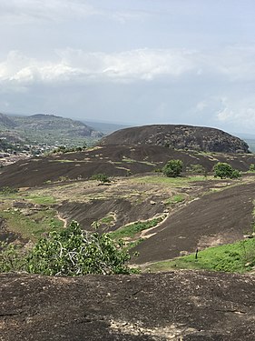 Imofin Hill is a peak in Oyo State and has an elevation of 272 metres. Imofin Hill is situated south of Oye Hill, and south of Oya Hill Photograph: User:Naturebell