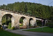 Koglhof - Birkfeld間に存在するホラースバッハ高架橋（Hollersbach-Viadukt） 一部は洪水の影響で鉄製の橋梁に建て替えられている （2013年撮影）