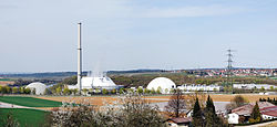 Panoramaaufnahme des Kernkraftwerks Neckarwestheim