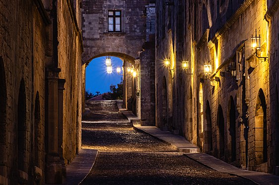 Street of the Knights, Medieval city of Rhodes Photographer: Aneza Palaiou