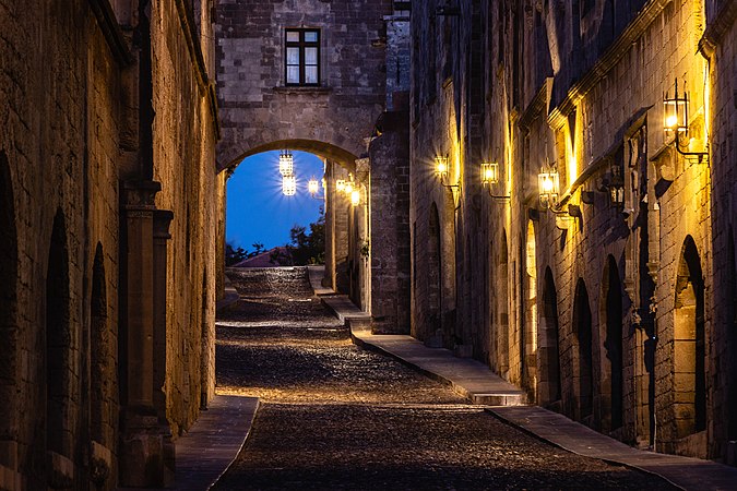 Alley of the Knights, Rhodes, Greece by Paliou Aneza