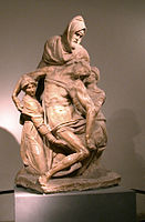 Michelangelo and Tiberio Calcagni, Pietà Firenze (c. 1550–61)