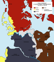 Peuplement dans la zone du Schleswig-Holstein actuel (800-1100)