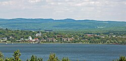 La ville de Magog dans la région de l'Estrie