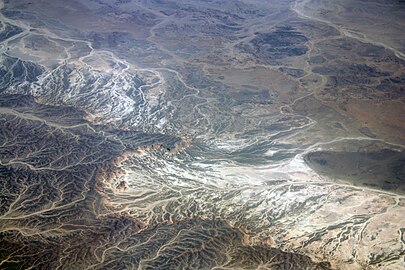 Wadis in northeastern Egypt