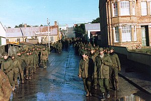 Photo montage of the Falklands War