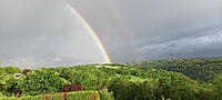 Double arc-en-ciel sur les Pyrénées.