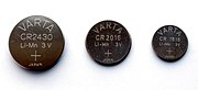 Coin cells from VARTA