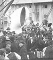 Departure of Austro-Hungarian emigrants on a ship of the ship owner Austria-Americana in Triest