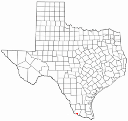 Location of Rio Grande City in the U.S. state of Texas