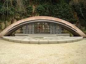 Mémorial du Fossar de la Pedrera, œuvre de Beth Galí, à Montjuïc.