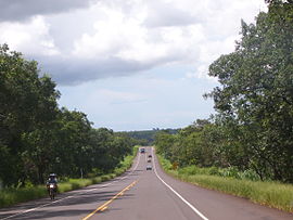 Die Bundesstraße BR-267 in Nova Alvorada do Sul