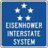 Eisenhower Interstate System sign