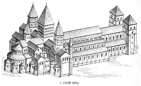 Reconstructie van de derde abdij van Cluny