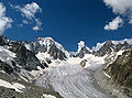 55 Saleina glacier and Aiguille d'Argentière, Switzerland