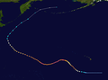 Hurricane/Typhoon Ioke track map