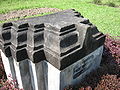 Ornamental stone carving on display at Mahasthangarh