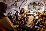 Église d'Encausse-les-Thermes durant un concert lyrique en 2021.