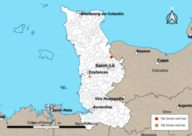 Carte des communes avec sites Seveso