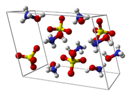 Kristalstructuur van hydroxylammoniumsulfaat