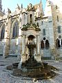 La fontaine Saint-Lazare devant la cathédrale d'Autun 1