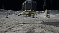 Philae'nin kuyruklu yıldıza inişinin tasviri