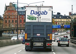 På Centralbron mot söder.