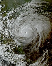 Hurricane Harvey shortly before peak intensity