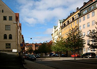 Råsundavägen mot Stråket.