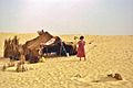 Arab Beduin tent from North Africa. Similar tents are also used by Arabs in the Middle East as well as by Persian and Tibetan nomads.