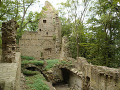 Vestiges du réfectoire, construit à partir de 1240.