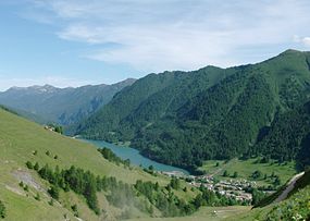 Pontechianale visto de cima