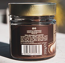 Crema di cioccolato con olio di cartamo