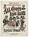 Sheet music for the best-selling song in the Coon Song genre, popular in the U.S. 1880-1920.