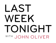 Black and red text on a white background reading "Last Week Tonight with John Oliver".